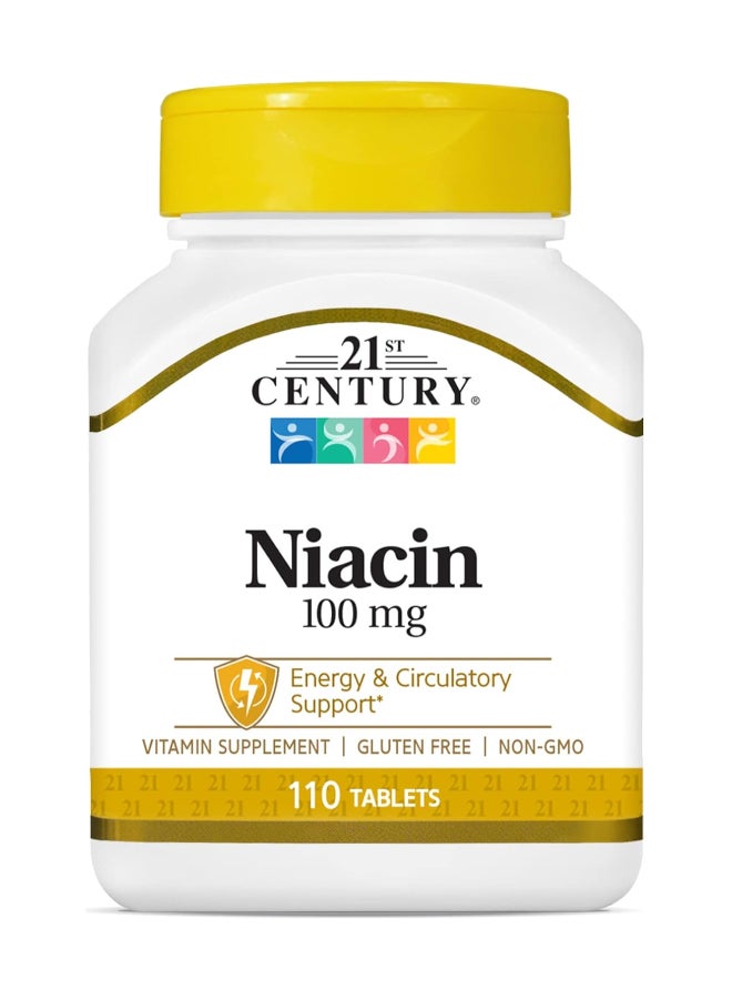 القرن الحادي والعشرون مكمل فيتامين نياسين بفاعلية أطول تركيز 500 ملليجرام - 100 قرص - Image 1